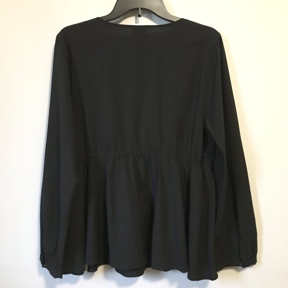 Torrid Lacy V-Neck Gothic Babydoll Blouse - Picture 3 of 16